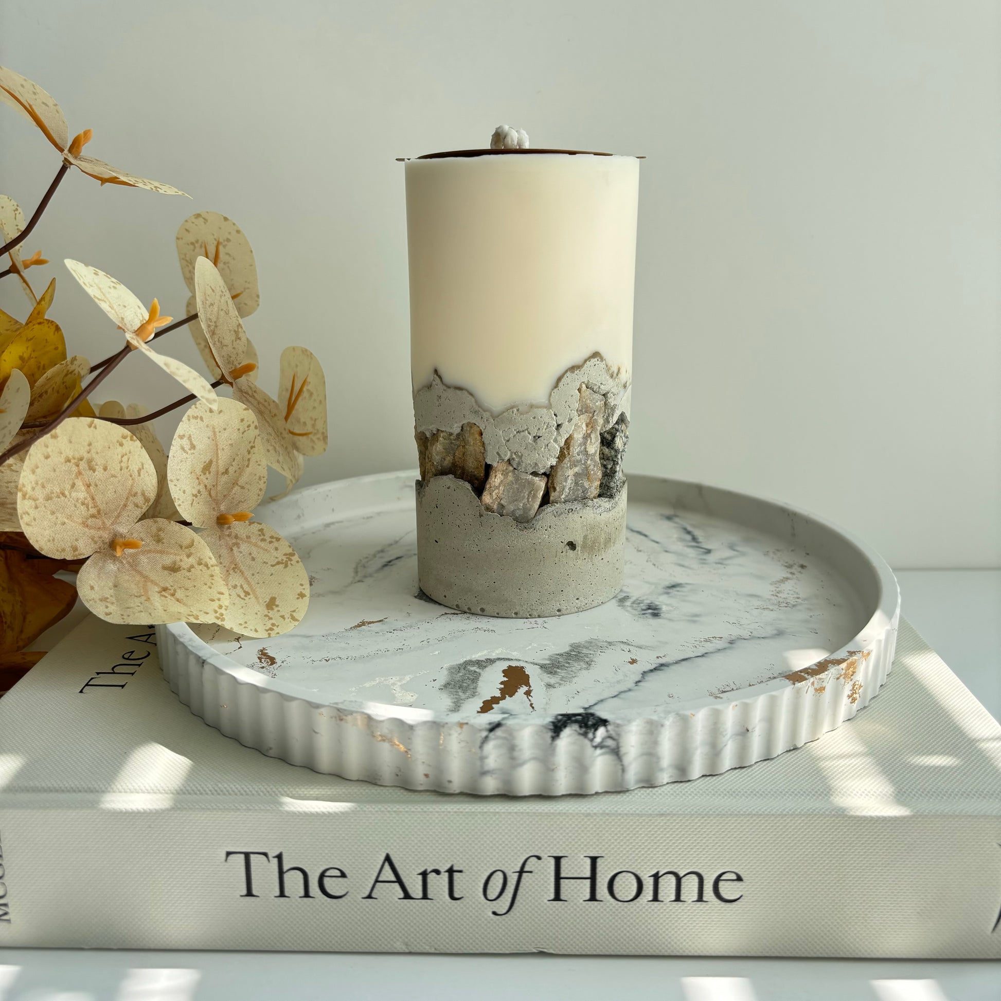 Concrete Pillar Candles