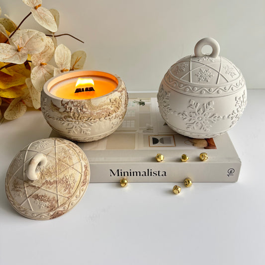 Snowflake Bauble Candle