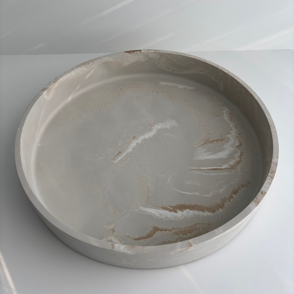 Solace 12.5” - Large Decorative Concrete Bowl