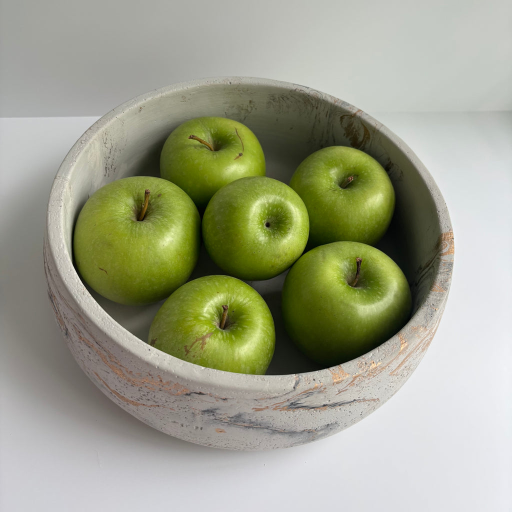 Daza Textured Bowl | 10” Decorative Concrete Bowl