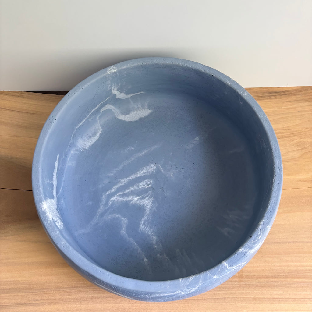 Daza Textured Bowl | 10” Decorative Concrete Bowl