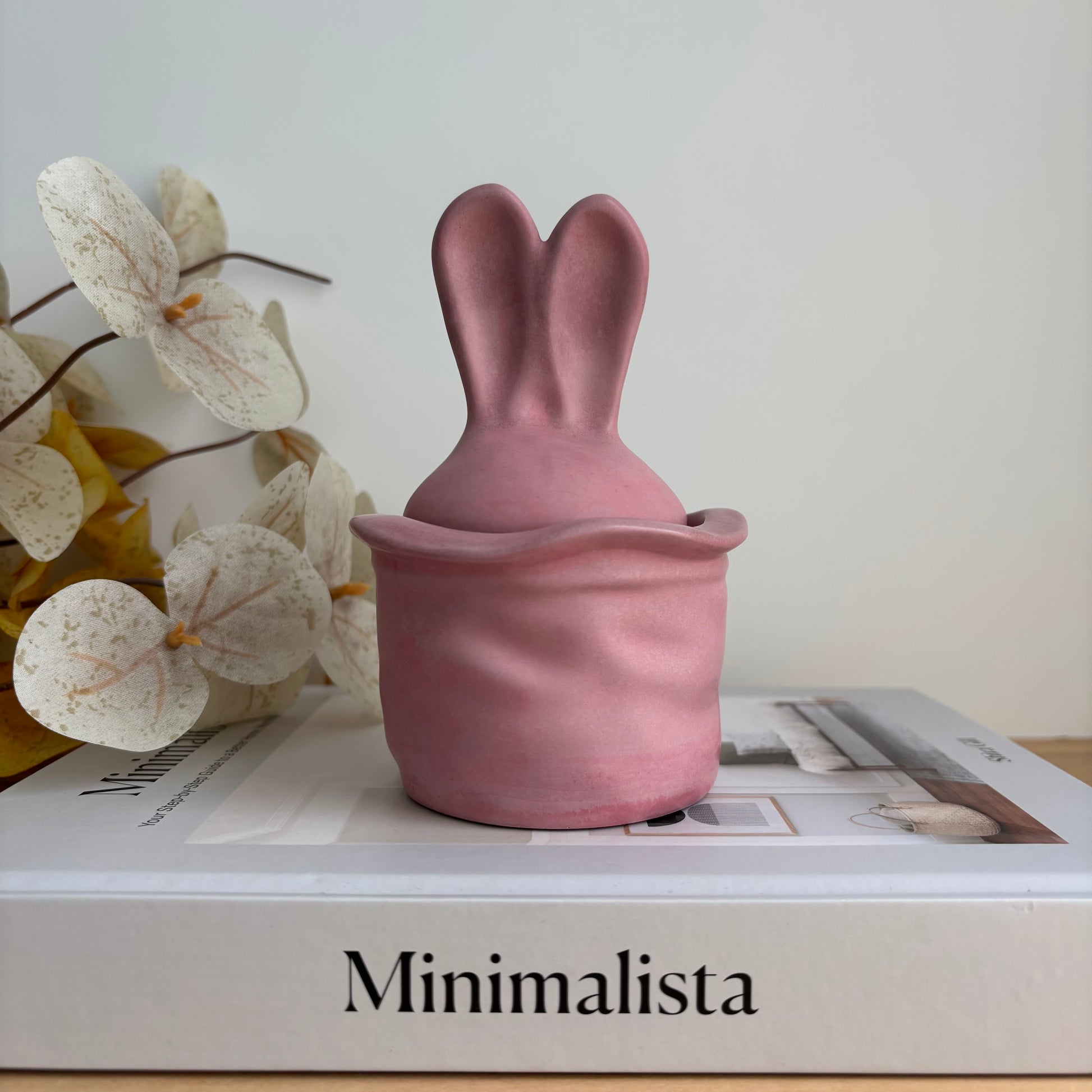 Easter Bunny Candle Pot | Coconut Soy Wax | Reusable Jar