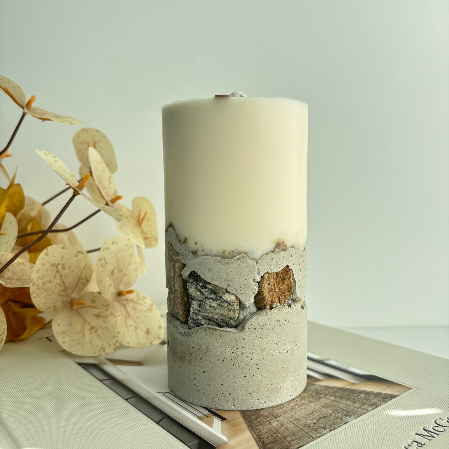 Concrete Pillar Candles