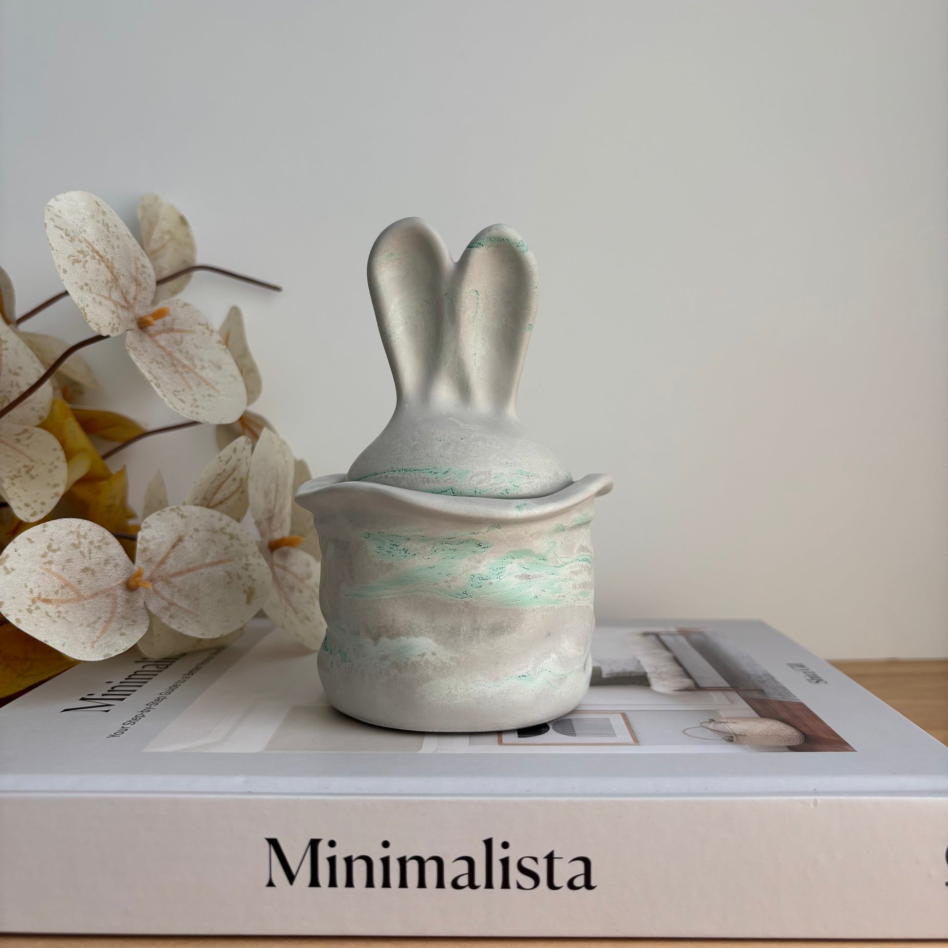 Easter Bunny Candle Pot | Coconut Soy Wax | Reusable Jar