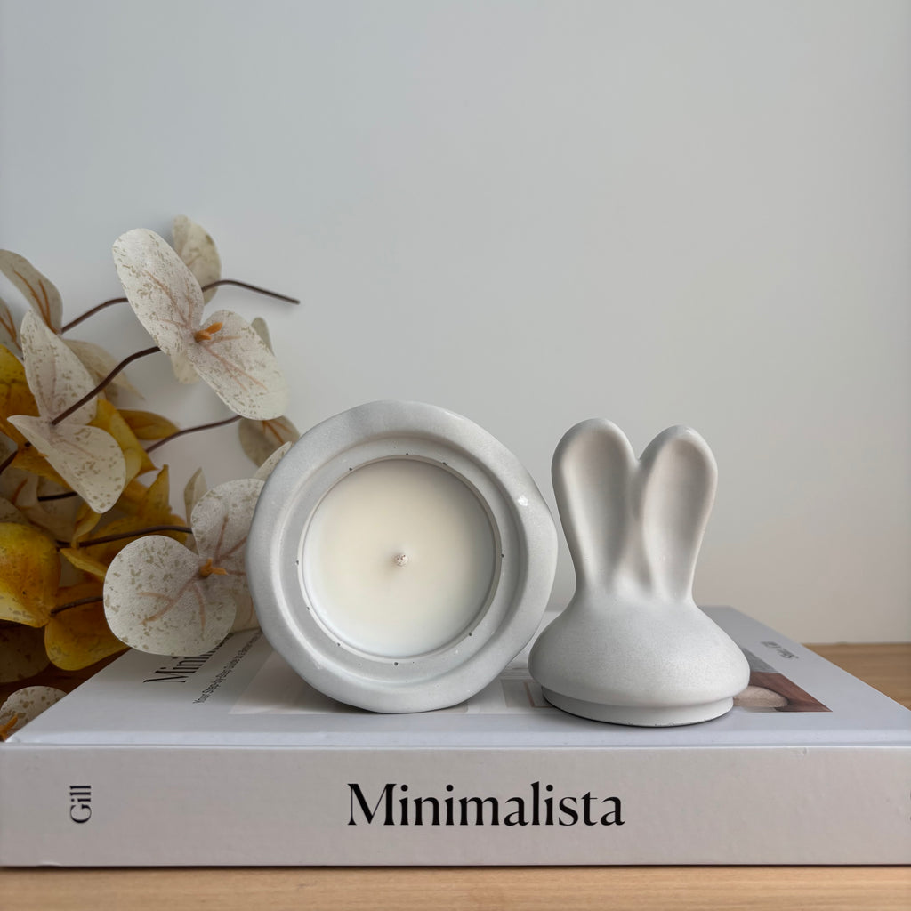 Easter Bunny Candle Pot | Coconut Soy Wax | Reusable Jar