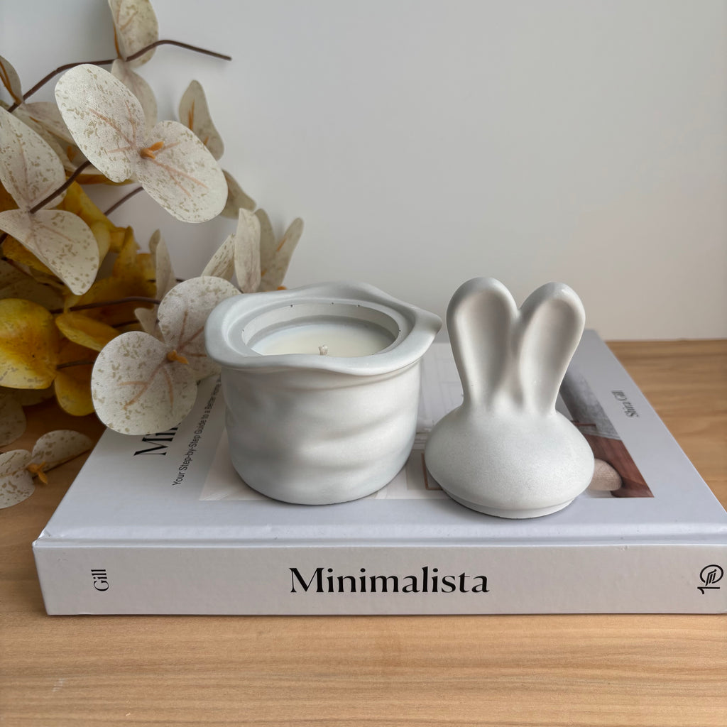 Easter Bunny Candle Pot | Coconut Soy Wax | Reusable Jar