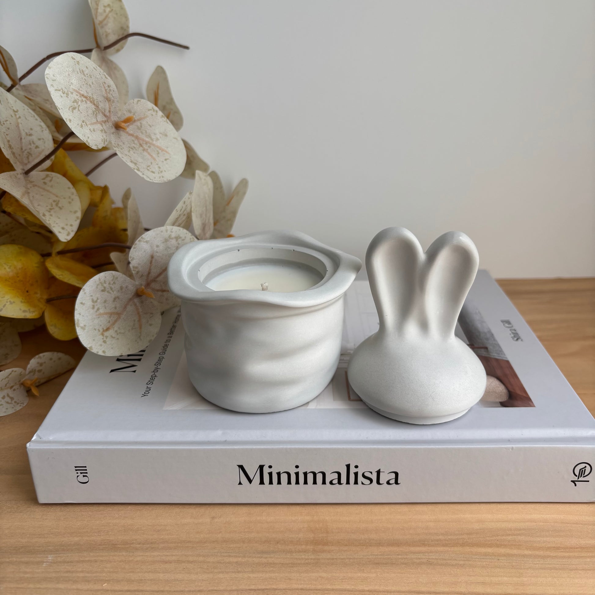 Easter Bunny Candle Pot | Coconut Soy Wax | Reusable Jar