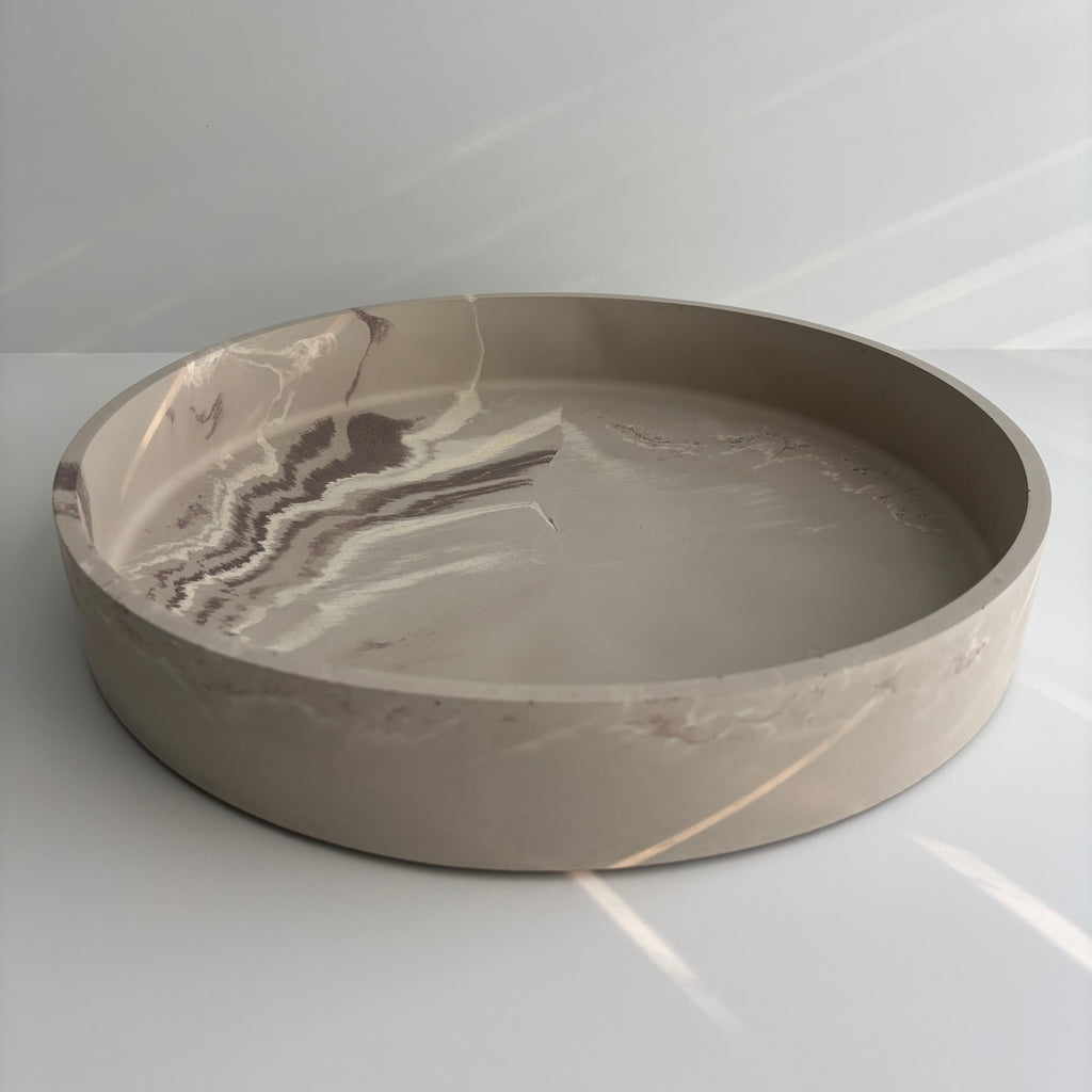 Solace 12.5” - Large Decorative Concrete Bowl