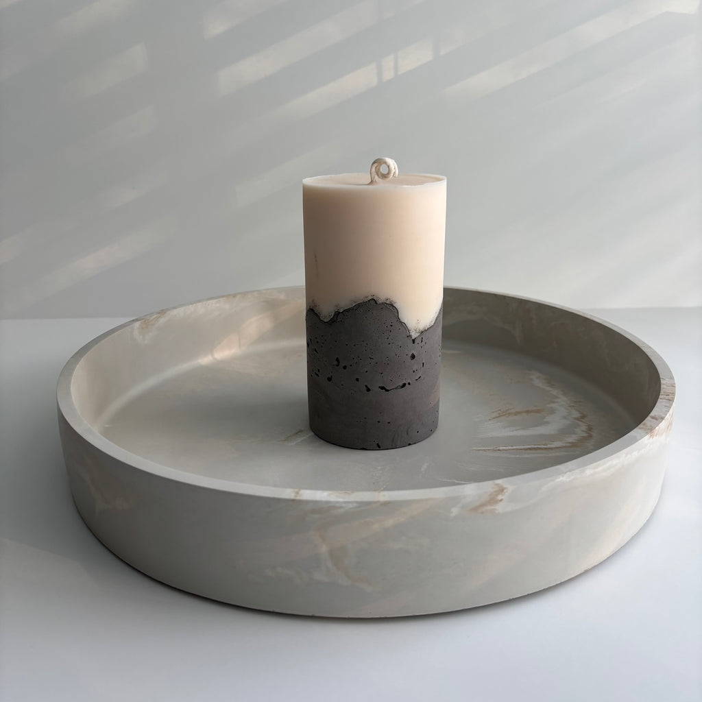 Solace 12.5” - Large Decorative Concrete Bowl
