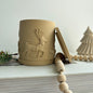 Santa Sleigh Candle Pot