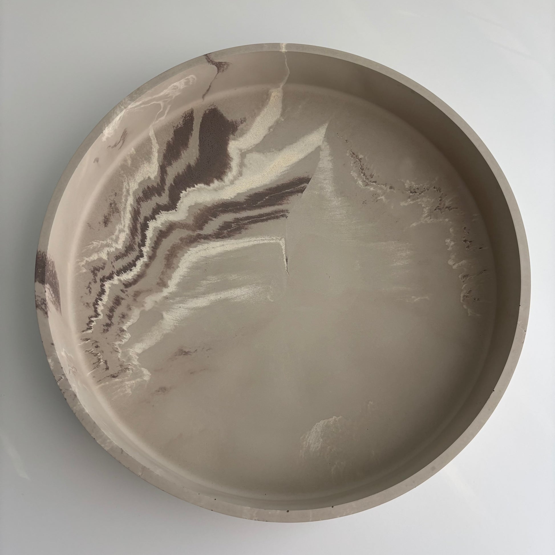 Solace 12.5” - Large Decorative Concrete Bowl