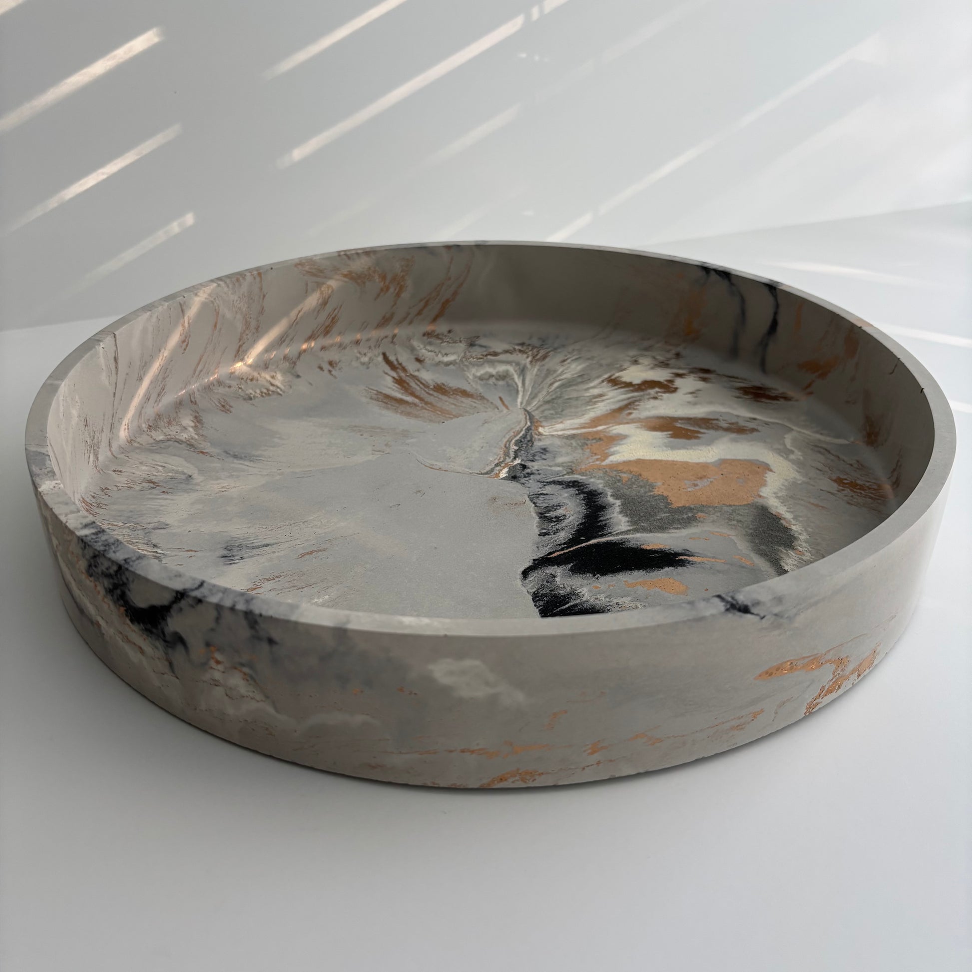 Solace 12.5” - Large Decorative Concrete Bowl