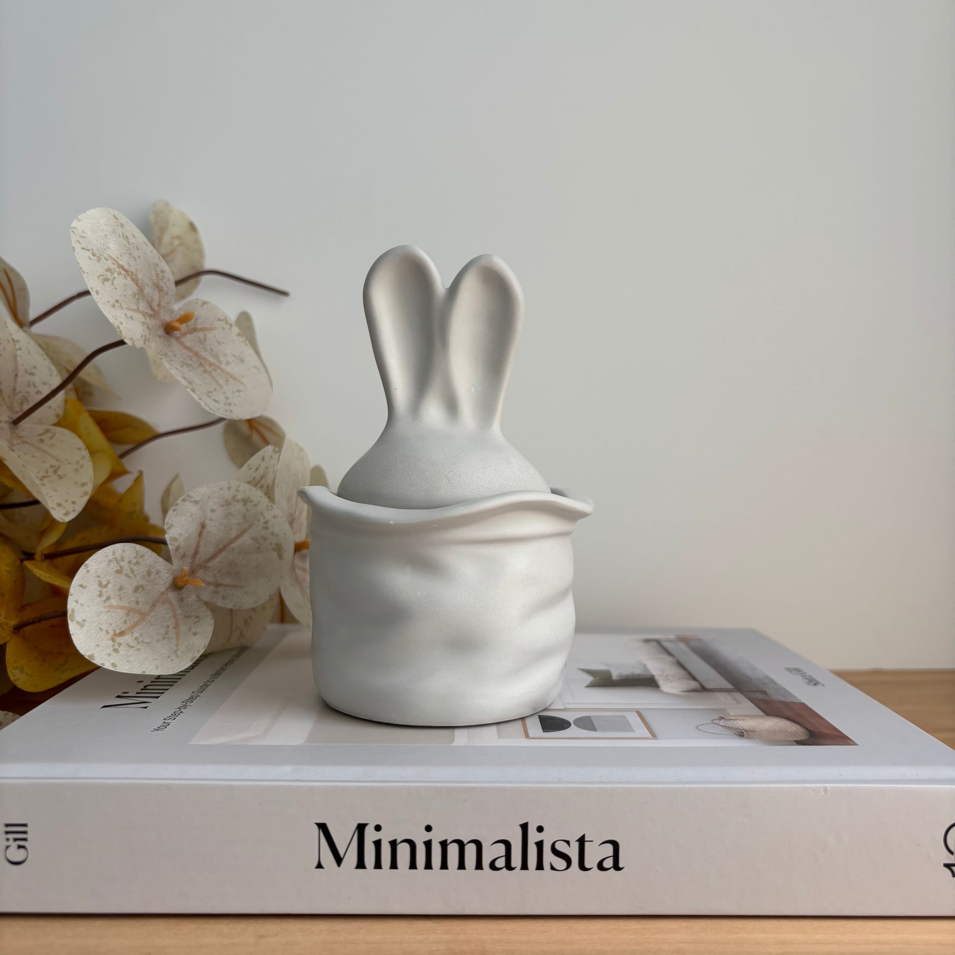 Easter Bunny Candle Pot | Coconut Soy Wax | Reusable Jar