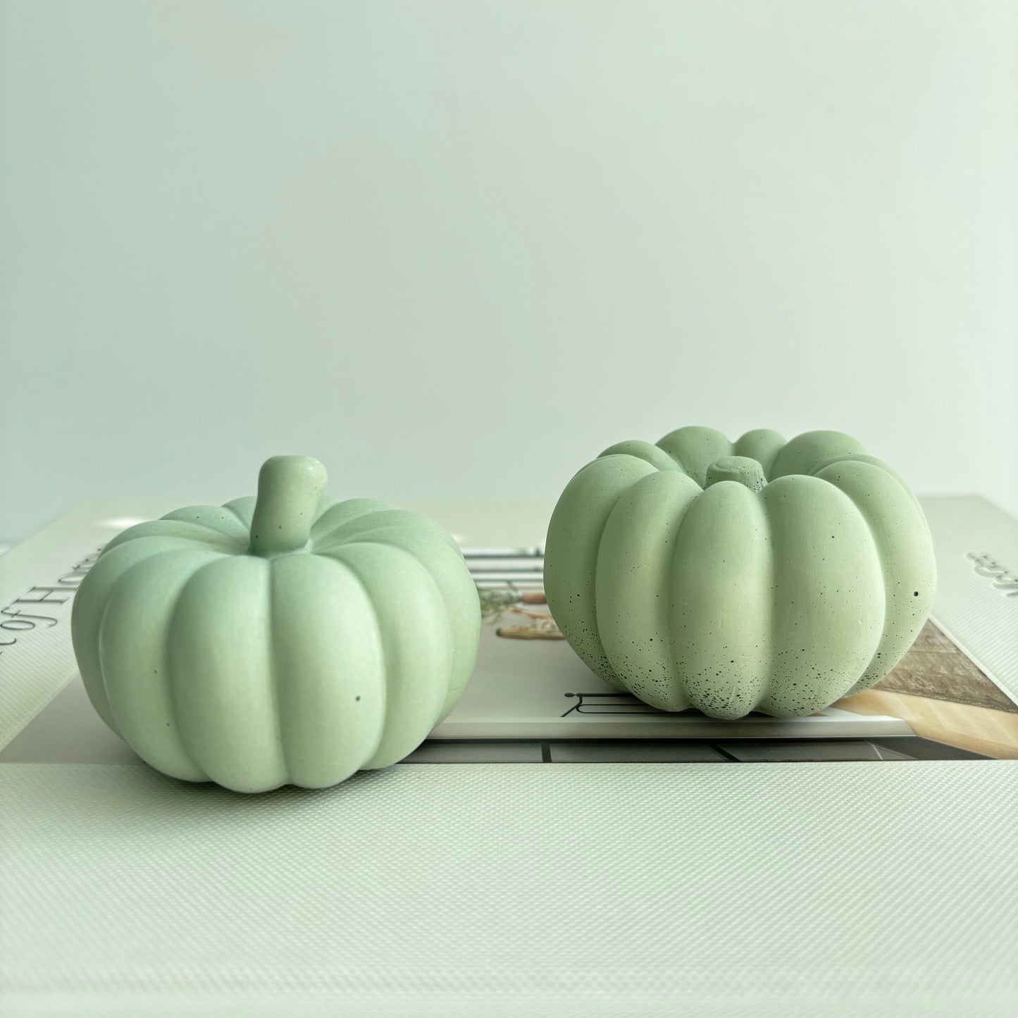 Concrete Pumpkin Set of 2