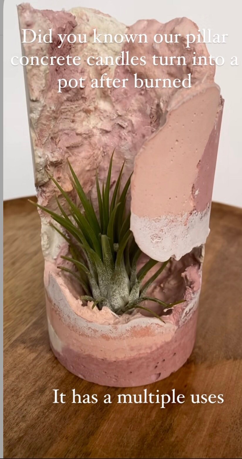 Concrete Pillar Candles