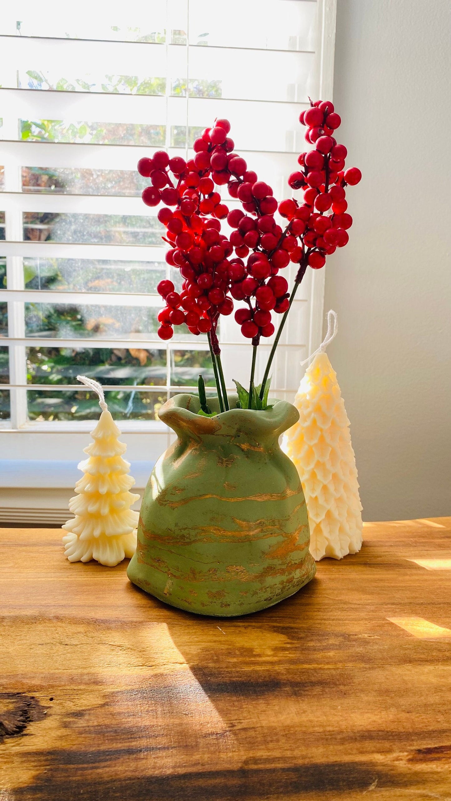 Santa's Bag Vase